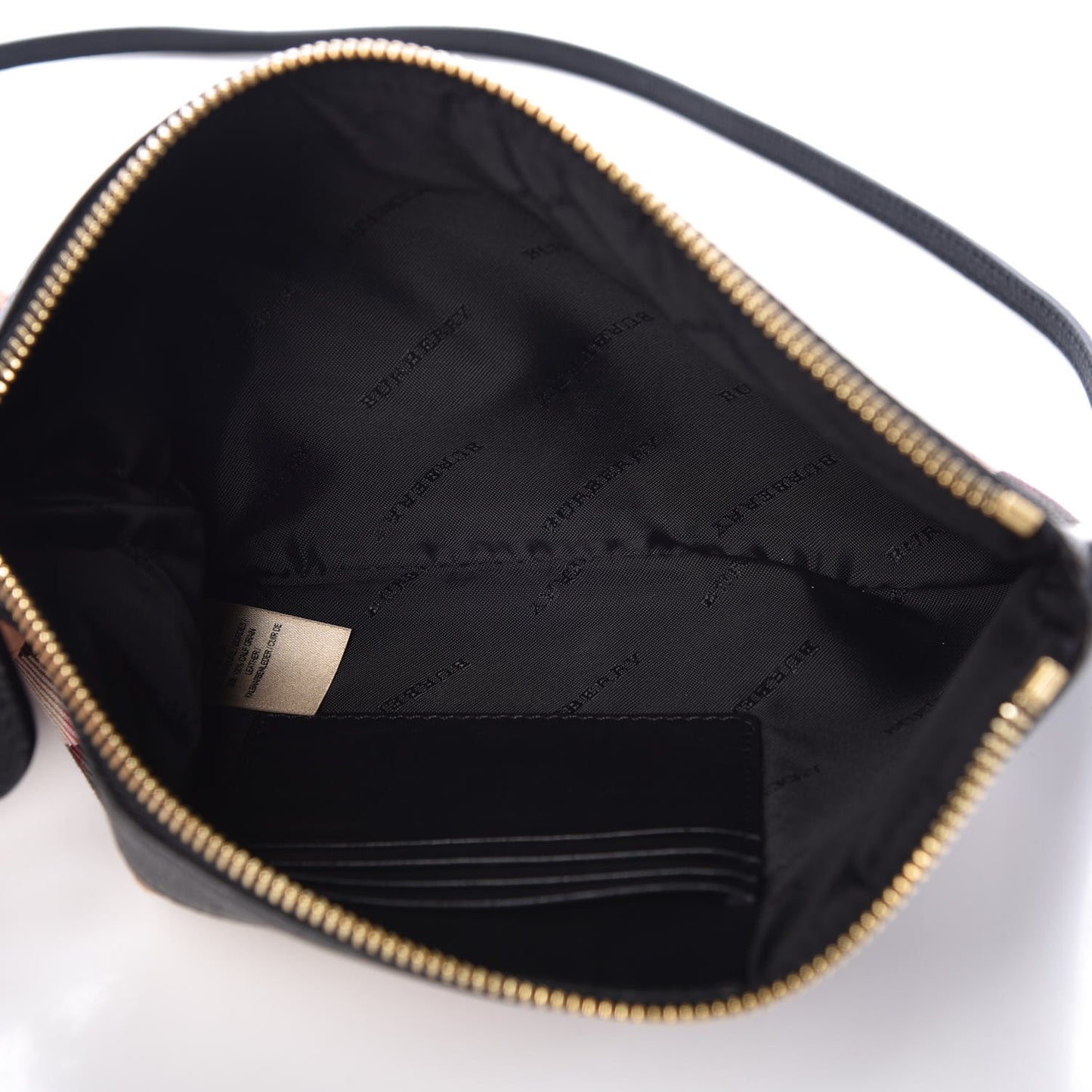 House Check Derby Peyton Crossbody Clutch Bag Black