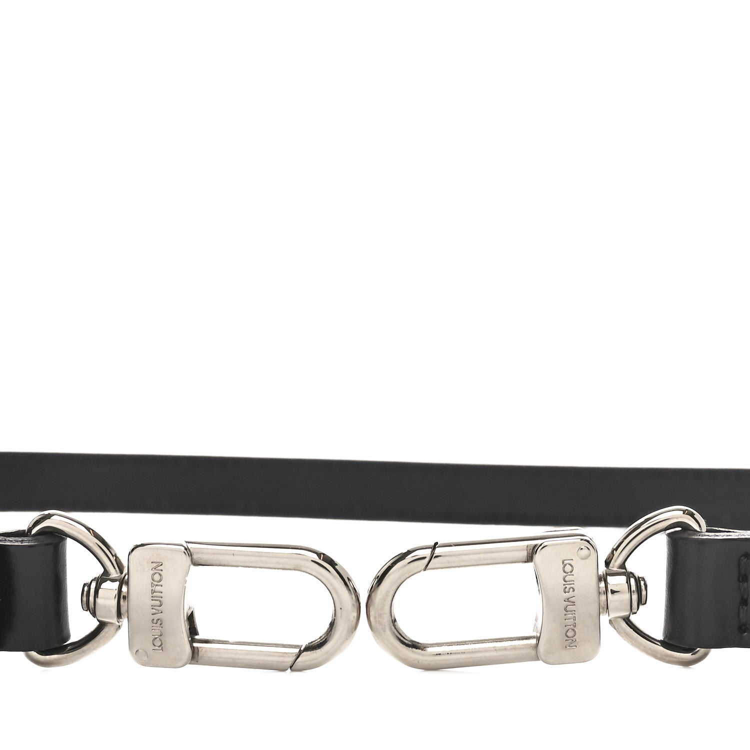 Louis Vuitton Calfskin 16mm Adjustable Shoulder Strap Black 5 of 5