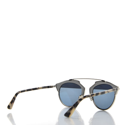 Christian Dior Metal Lambskin Mirrored So Real Sunglasses Blue Tortoise 4 of 8