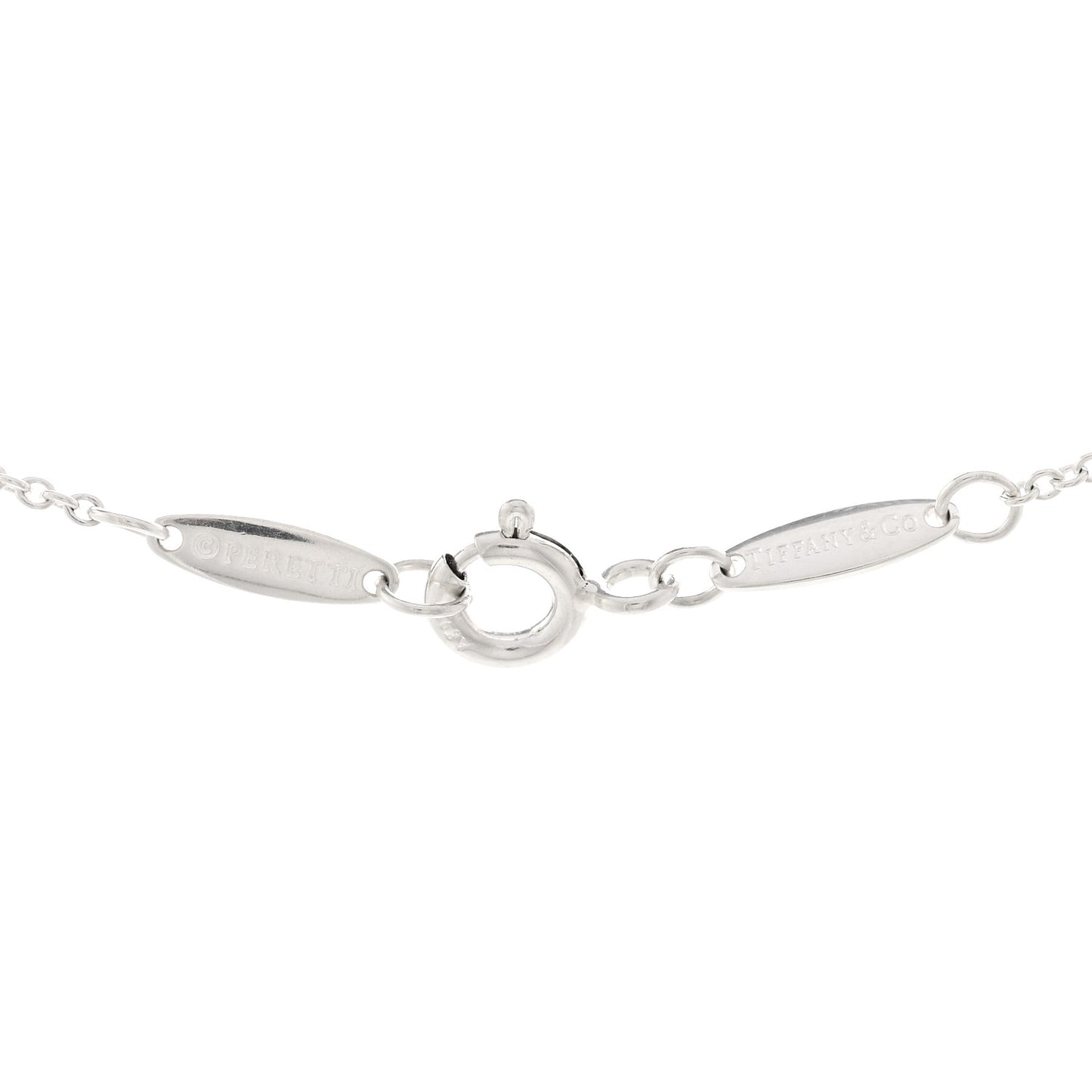 Sterling Silver Aventurine Elsa Peretti Color by the Yard Pendant Necklace
