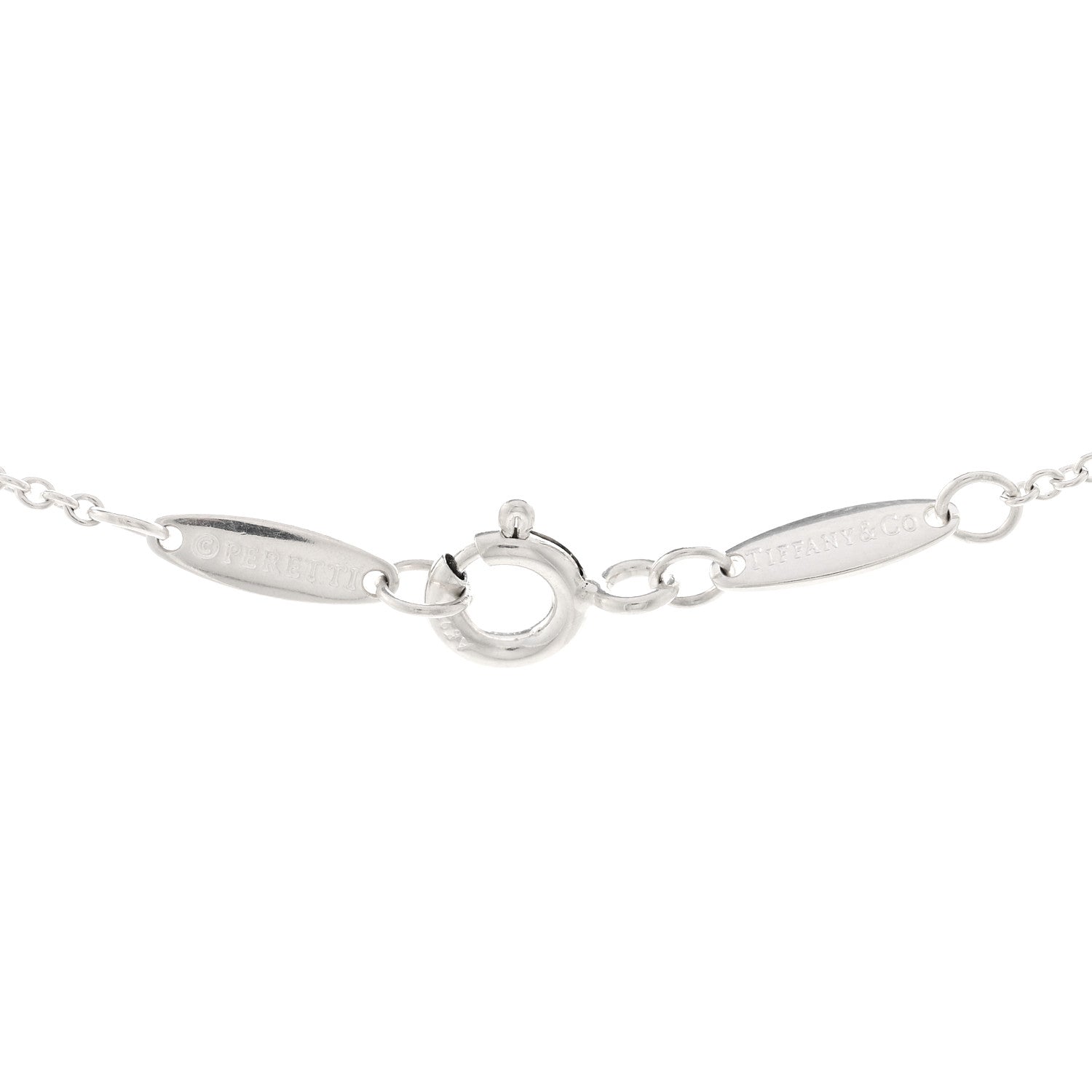 Tiffany Sterling Silver Aventurine Elsa Peretti Color by the Yard Pendant Necklace 4 of 5