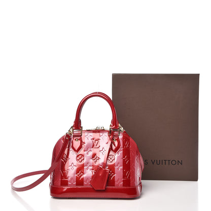 Louis Vuitton Vernis Rayures Alma BB Pomme D'Amour 10 of 10
