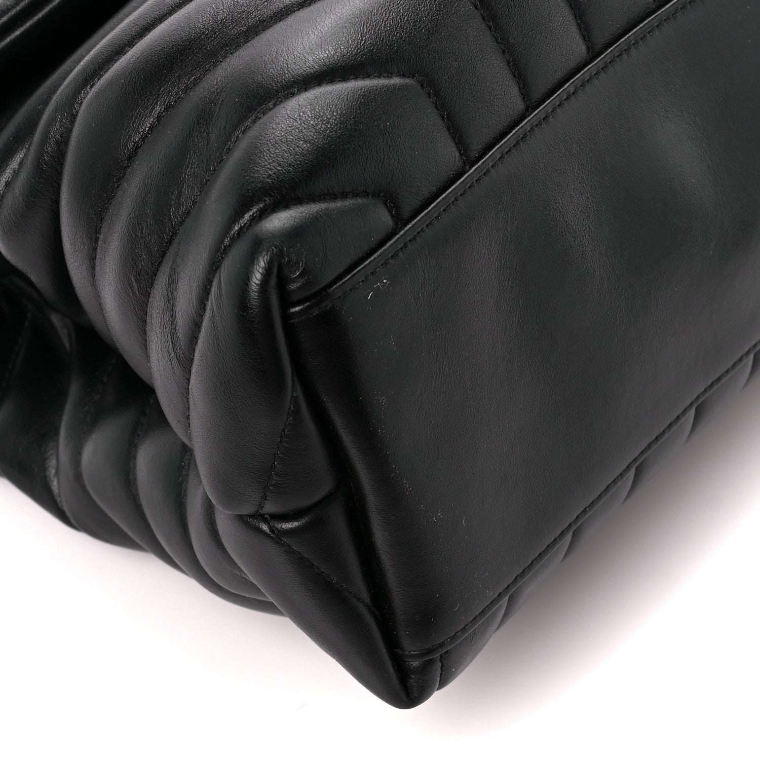 Saint Laurent Calfskin Y Quilted Monogram Medium Loulou Chain Satchel Black 10 of 11