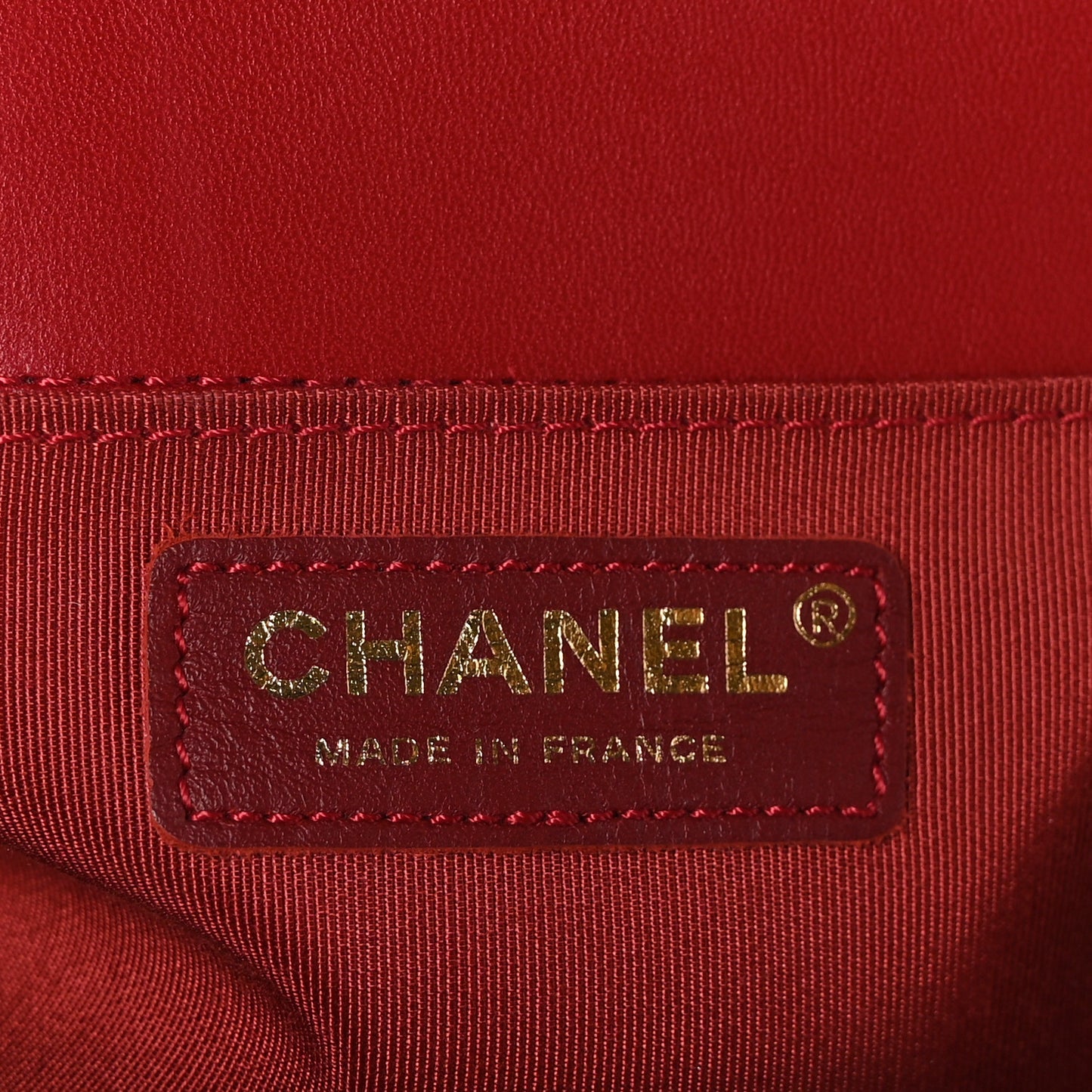 Lambskin Quilted Medium Boy Flap Red