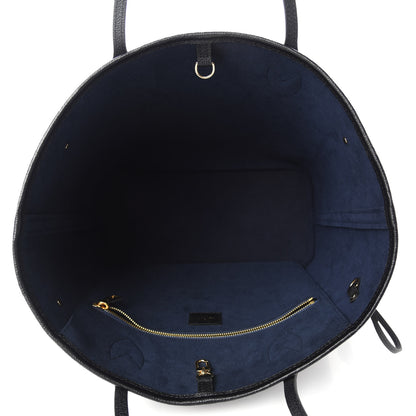 Louis Vuitton Empreinte Monogram Giant Neverfull MM Black 5 of 11