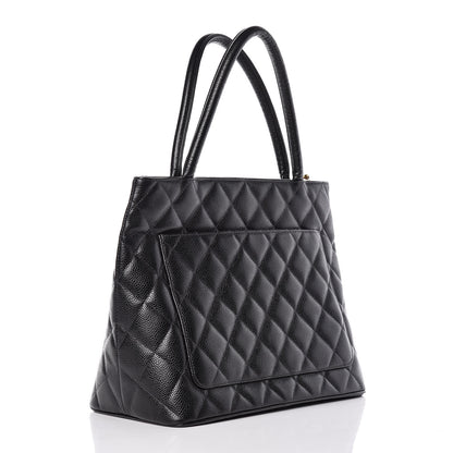 Chanel Caviar Quilted Medallion Tote Black 3 of 11