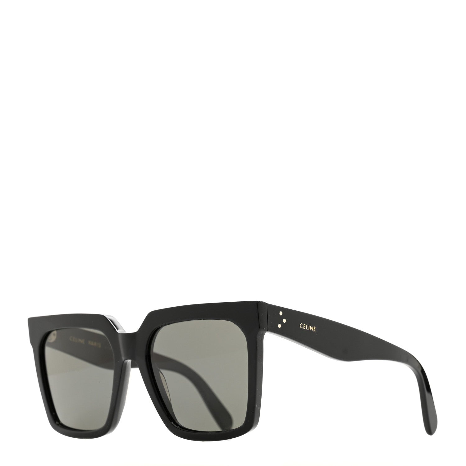 Celine Acetate Polarized Oversized Sunglasses CL4055IN Black 1 of 7