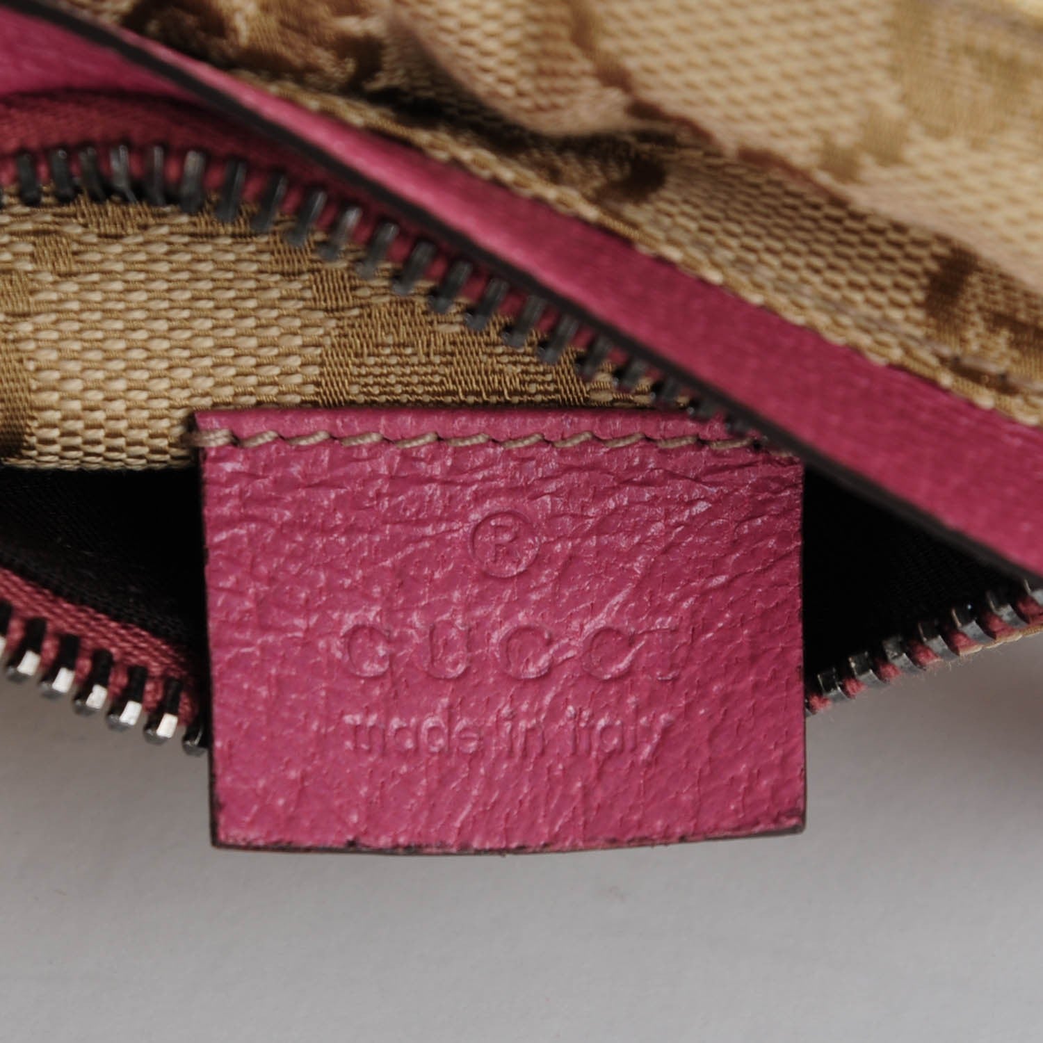 Gucci GG Monogram Web Double Pocket Belt Bag Pink 6 of 7