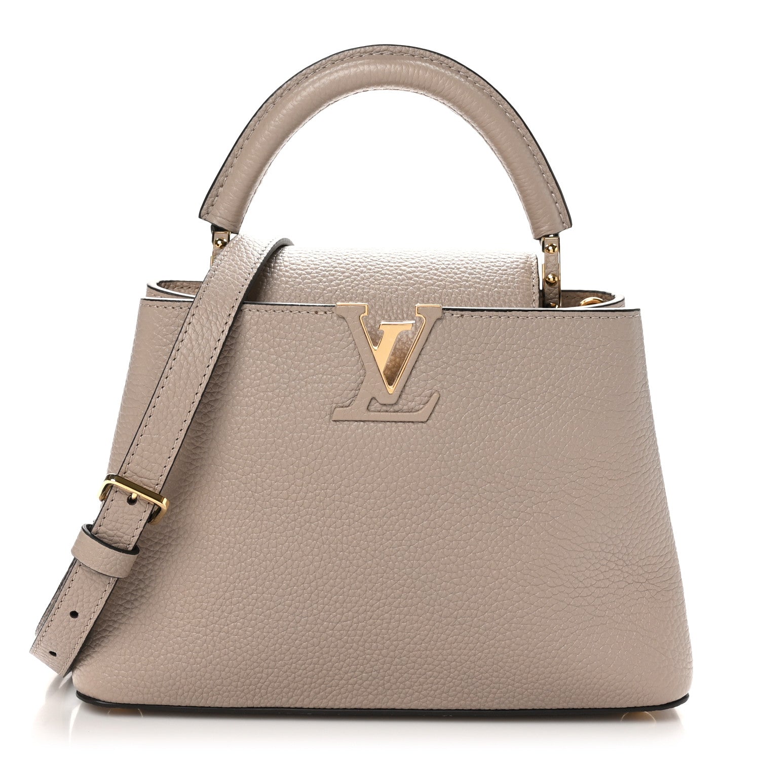 Louis Vuitton Taurillon Capucines BB Galet 1 of 9