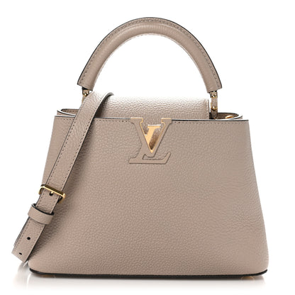 Louis Vuitton Taurillon Capucines BB Galet 1 of 9