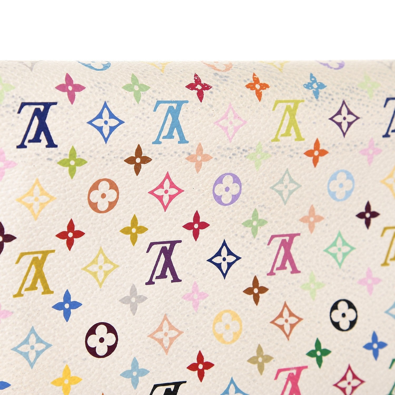 Louis Vuitton Monogram Multicolor Insolite Wallet White Litchi 10 of 11