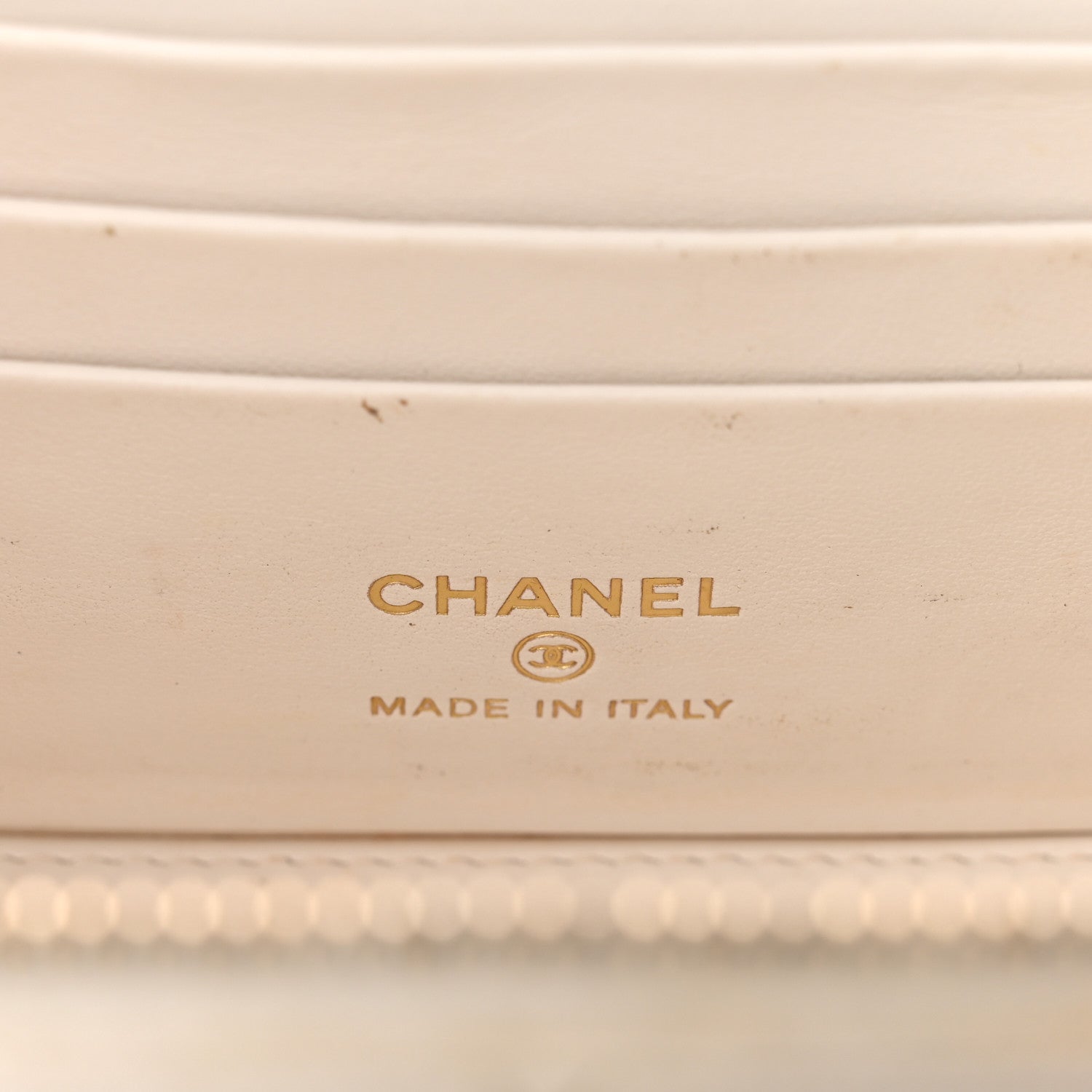 Chanel Caviar Quilted Small Vanity Case With Chain White 6 of 14