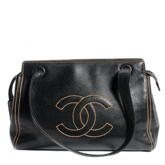 Chanel Caviar CC Shoulder Bag Black 1 of 7