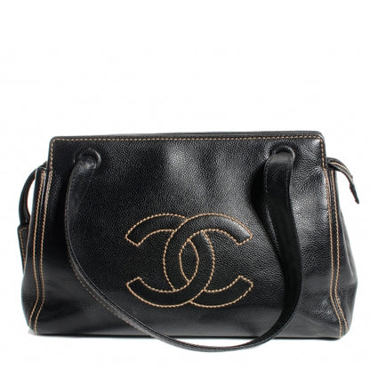Chanel Caviar CC Shoulder Bag Black 1 of 7