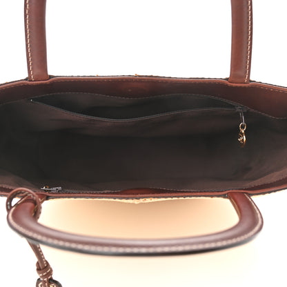 Chanel Straw Raffia Summer Tote Beige Brown 4 of 11