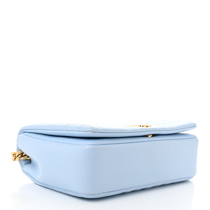 Burberry Lambskin Quilted Small Lola Bag Pale Blue 4 of 10