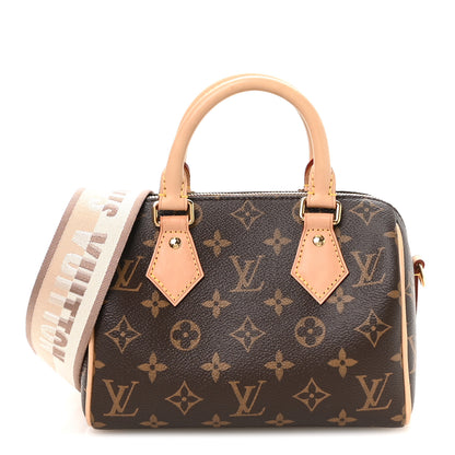 Louis Vuitton Monogram Speedy Bandouliere 20 Beige 1 of 10