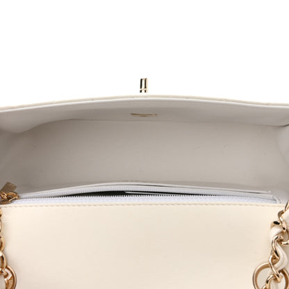 Chanel Lambskin Chevron Quilted Mini Rectangular Flap White 5 of 10