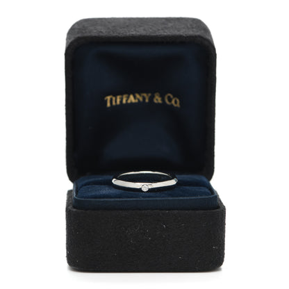 Tiffany Platinum Diamond Elsa Peretti Band Ring 47 4 6 of 6