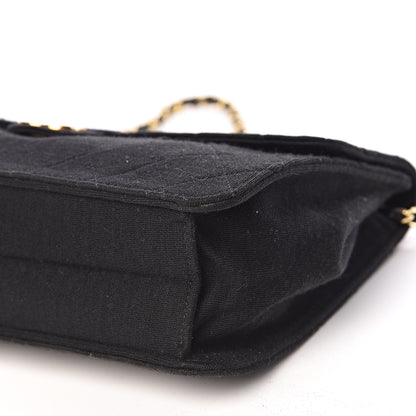 Chanel Jersey Quilted Medium Single Flap Black 10 of 12