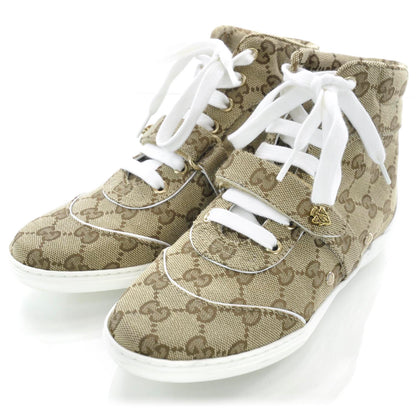 Gucci Monogram High Top Sneakers 34UK- size 4US 4 of 7