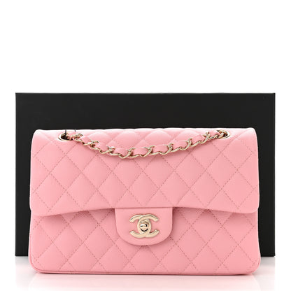 Chanel Caviar Quilted Small Double Flap Pink 11 of 11