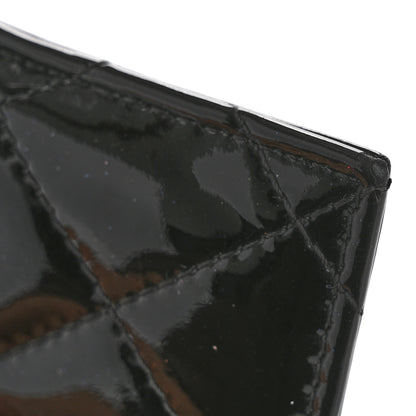 Chanel Patent Quilted Brilliant Card Holder Black 10 of 11