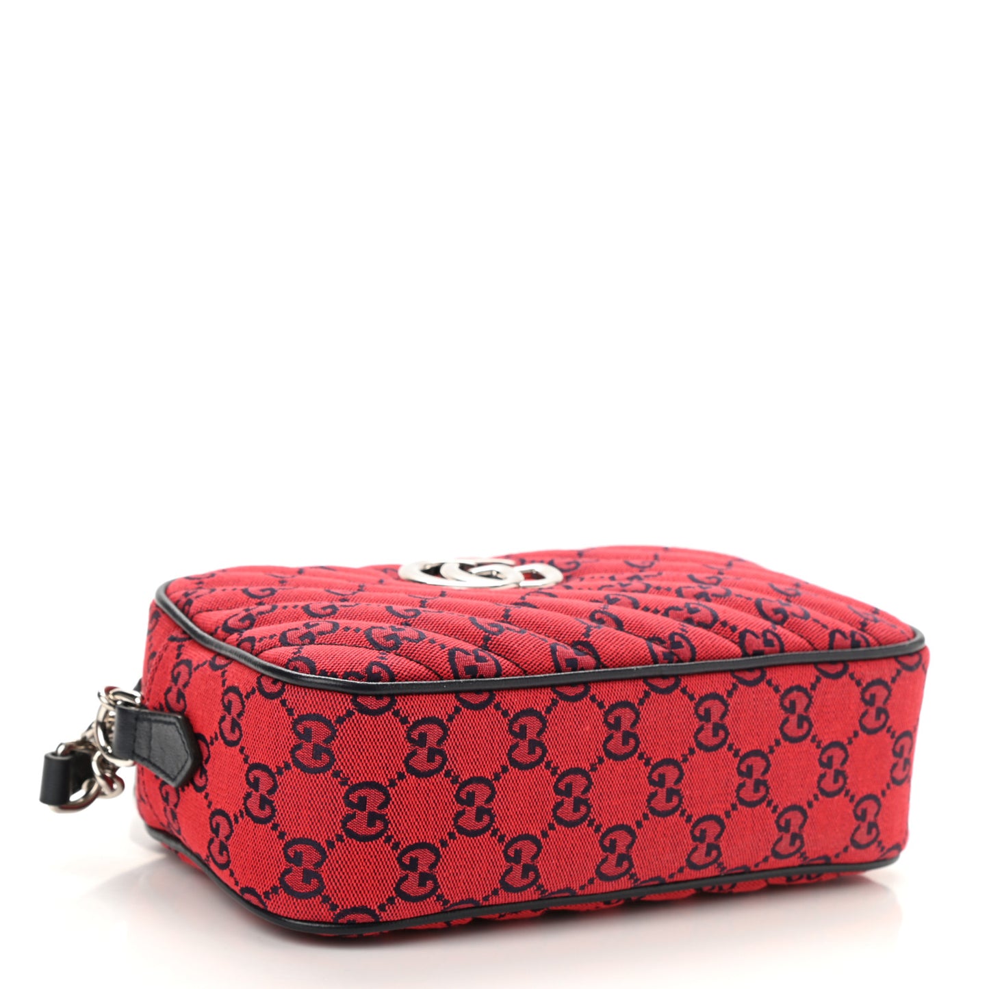 Monogram Multicolor Matelasse Diagonal Small GG Marmont Chain Shoulder Bag Red Blue