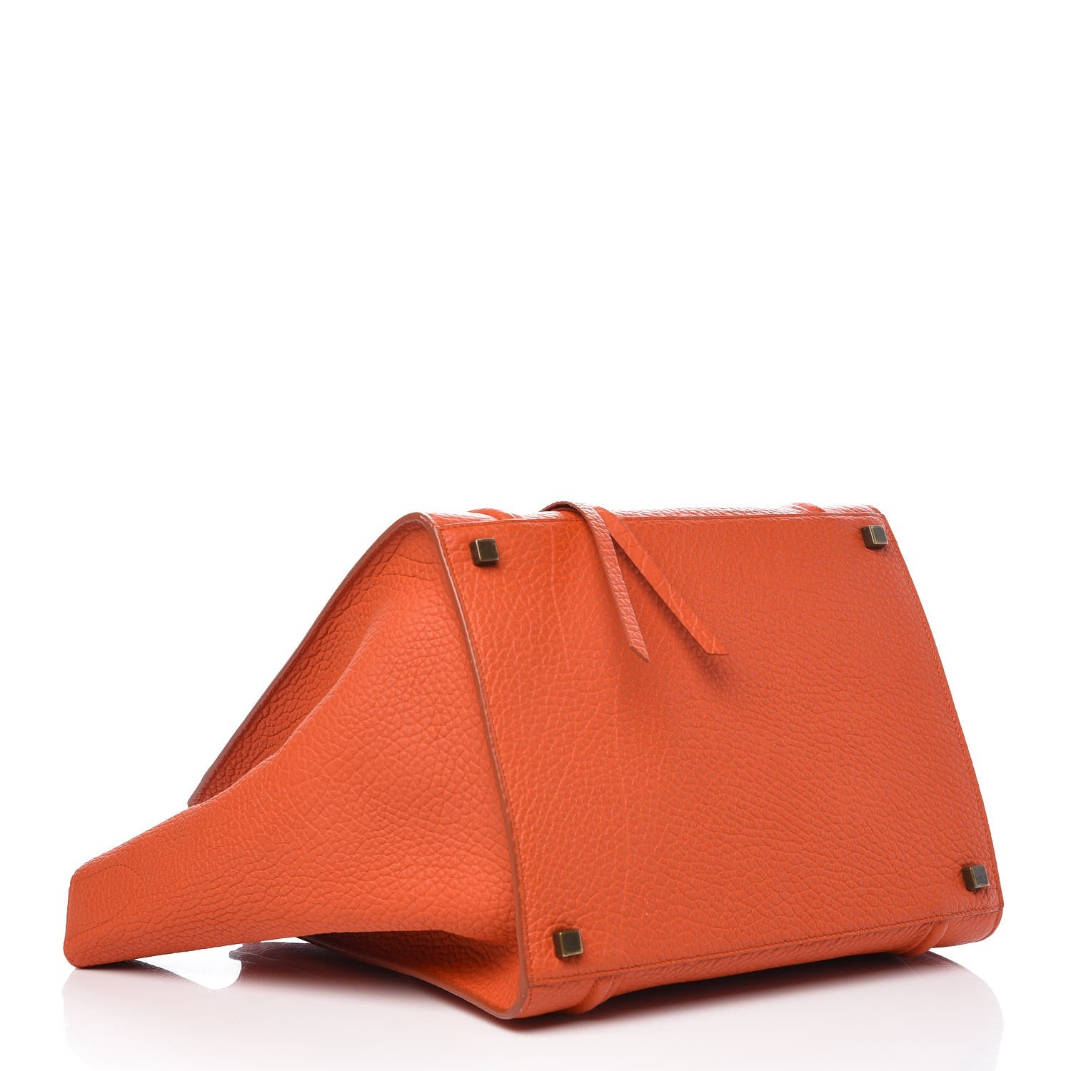 Celine Bullhide Calfskin Medium Phantom Luggage Burnt Orange 4 of 11