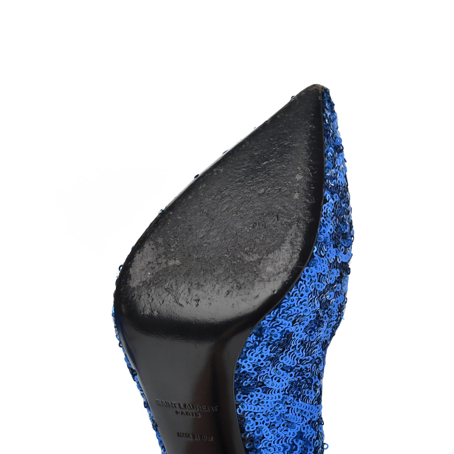 Sequin Paris 105 V Cut Pumps 35 Bleu Roy