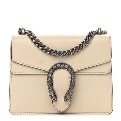 Gucci Textured Calfskin Crystal Mini Dionysus Shoulder Bag Mystic White 1 of 16