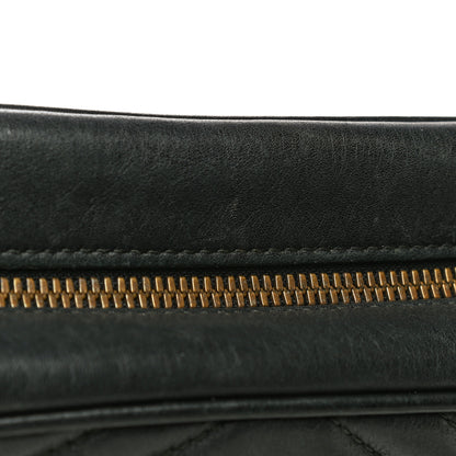 Gucci Calfskin Matelasse Small GG Marmont Chain Shoulder Bag Black 31 of 33
