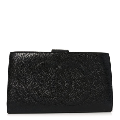 Chanel Caviar Timeless CC French Wallet Black 1 of 8