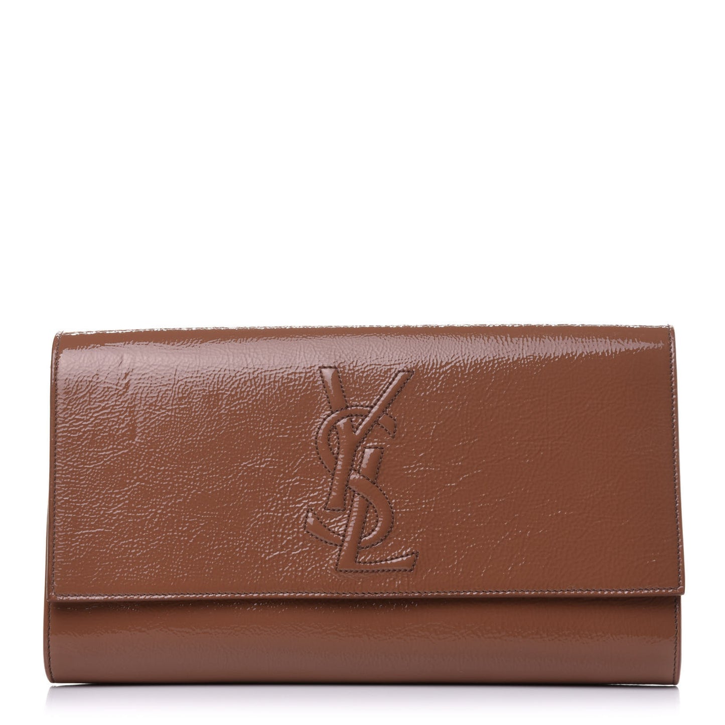 Textured Patent Calfskin Monogram Large Belle De Jour Nude