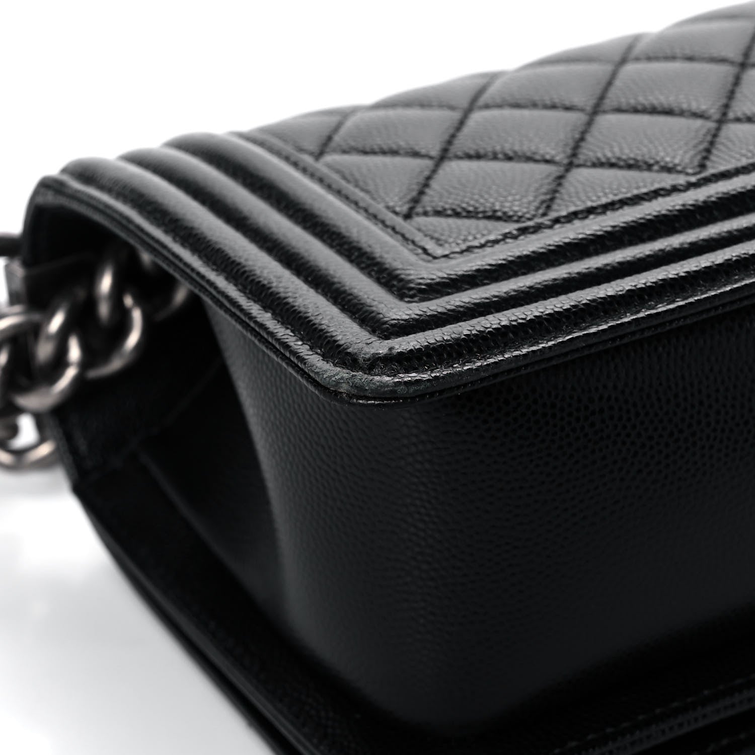 Chanel Caviar Quilted Small Boy Flap Black 11 of 12
