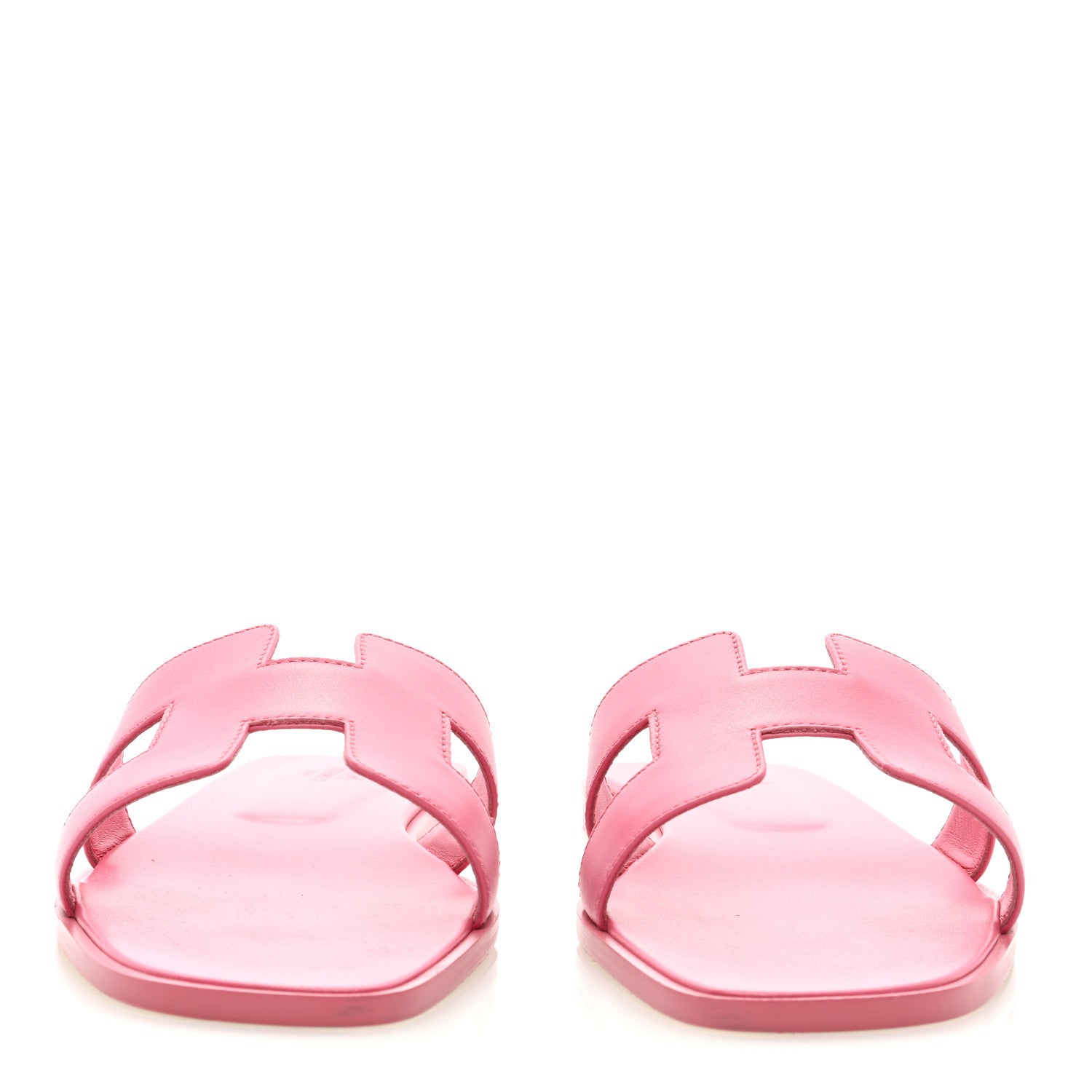 Hermes Box Calfskin Oran Sandals 41 Rose Petale 3 of 8