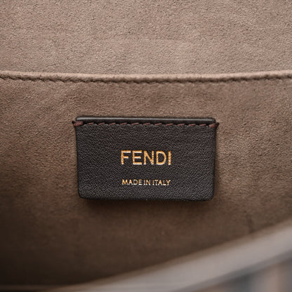 Fendi Vitello Century F is Fendi Bi-Color FF 1974 Embossed Kan I Shoulder Bag Maya Black 6 of 11
