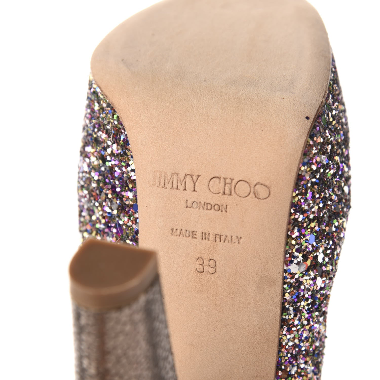 Jimmy Choo Glitter Fenner Platform Pumps 39 Multicolor 7 of 7