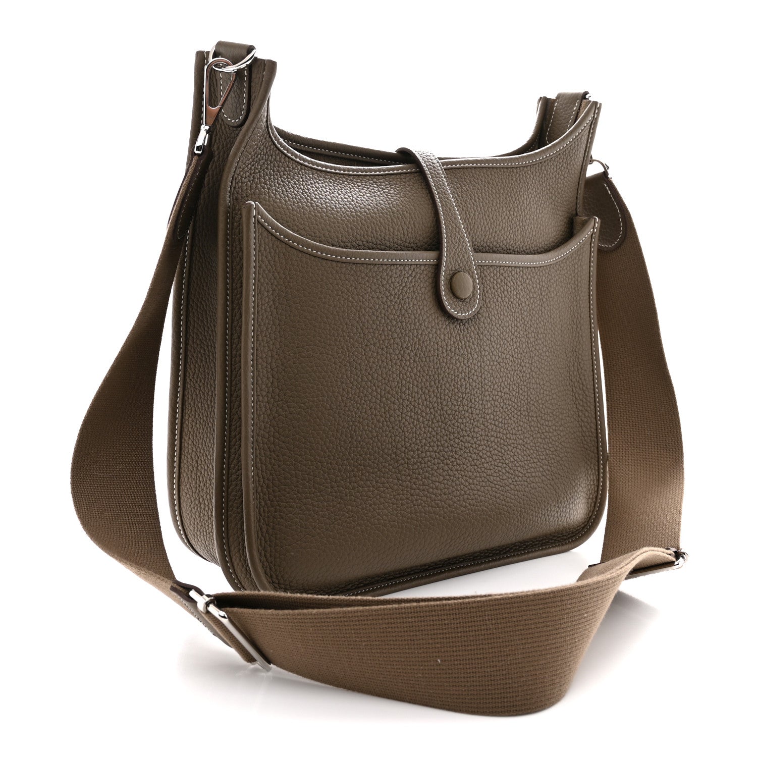 Hermes Taurillon Clemence Evelyne III PM Etoupe 3 of 12