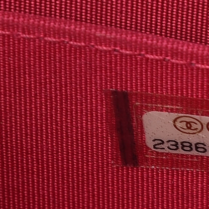 Chanel Caviar Quilted Boy Zip Around Coin Purse Wallet Fuchsia 9 of 10