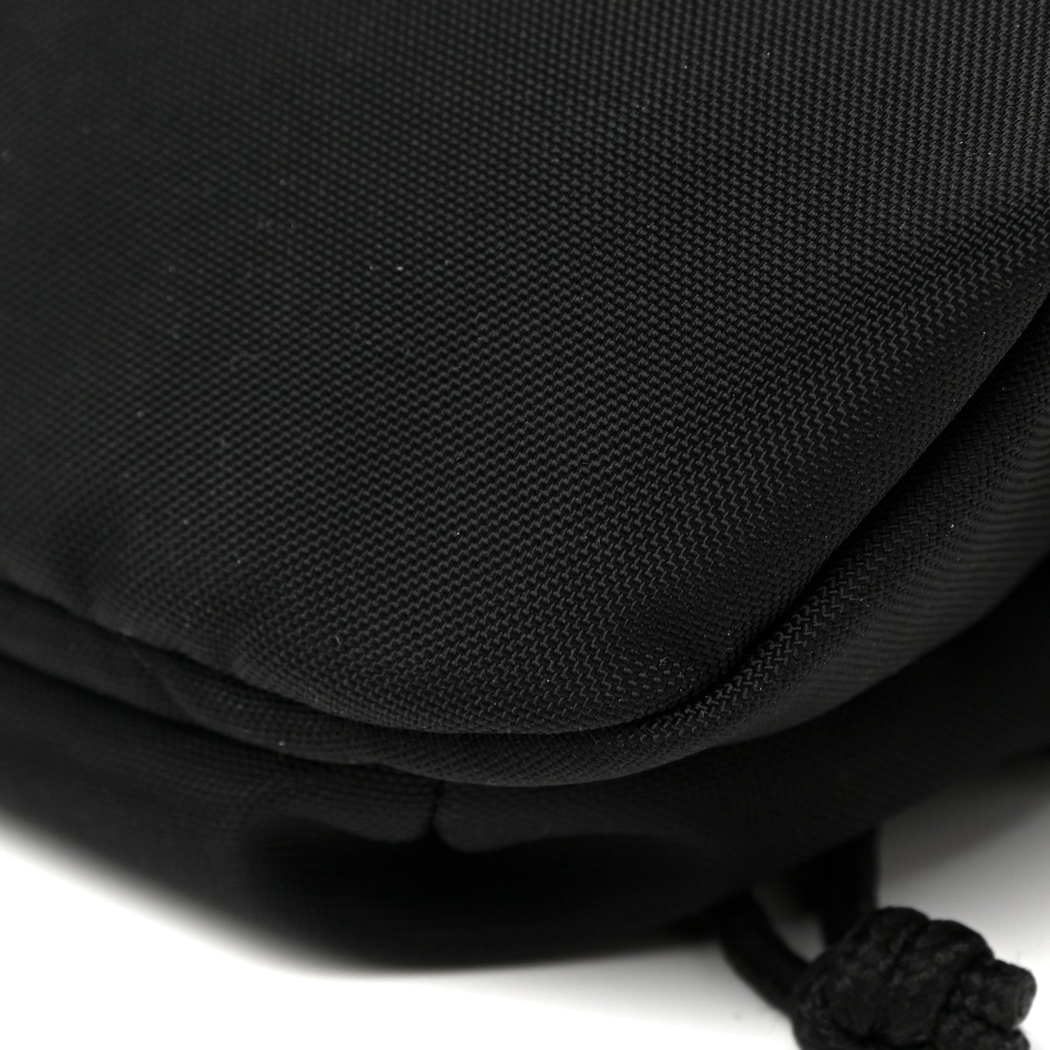 Balenciaga Sport Nylon Logo Embroidered Wheel Belt Bag Black White 9 of 9