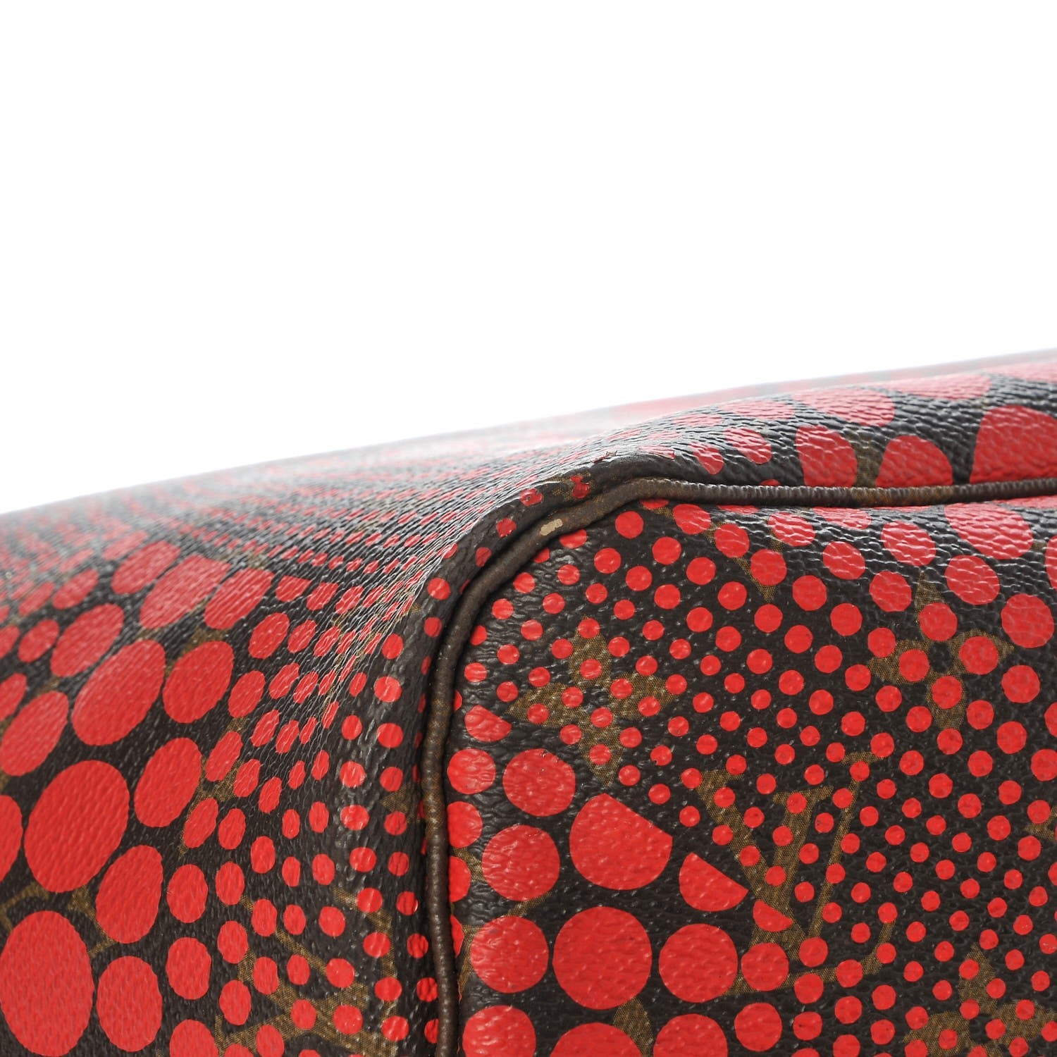 Louis Vuitton Monogram Kusama Waves Neverfull MM Red 9 of 11