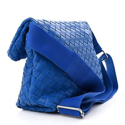 Bottega Veneta Nappa Intrecciato Small Fold Crossbody Messenger Cobalt 3 of 9