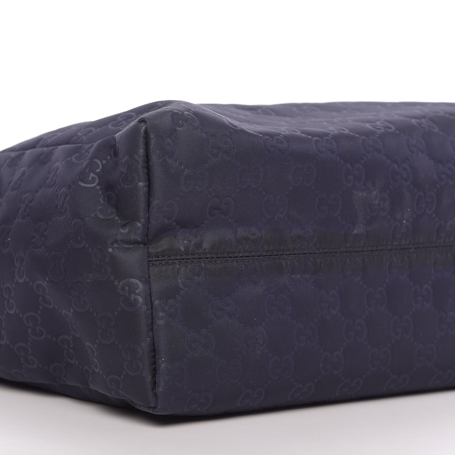 Gucci Nylon Guccissima Medium Tote Navy 6 of 12