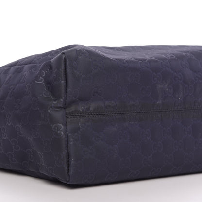 Gucci Nylon Guccissima Medium Tote Navy 6 of 12