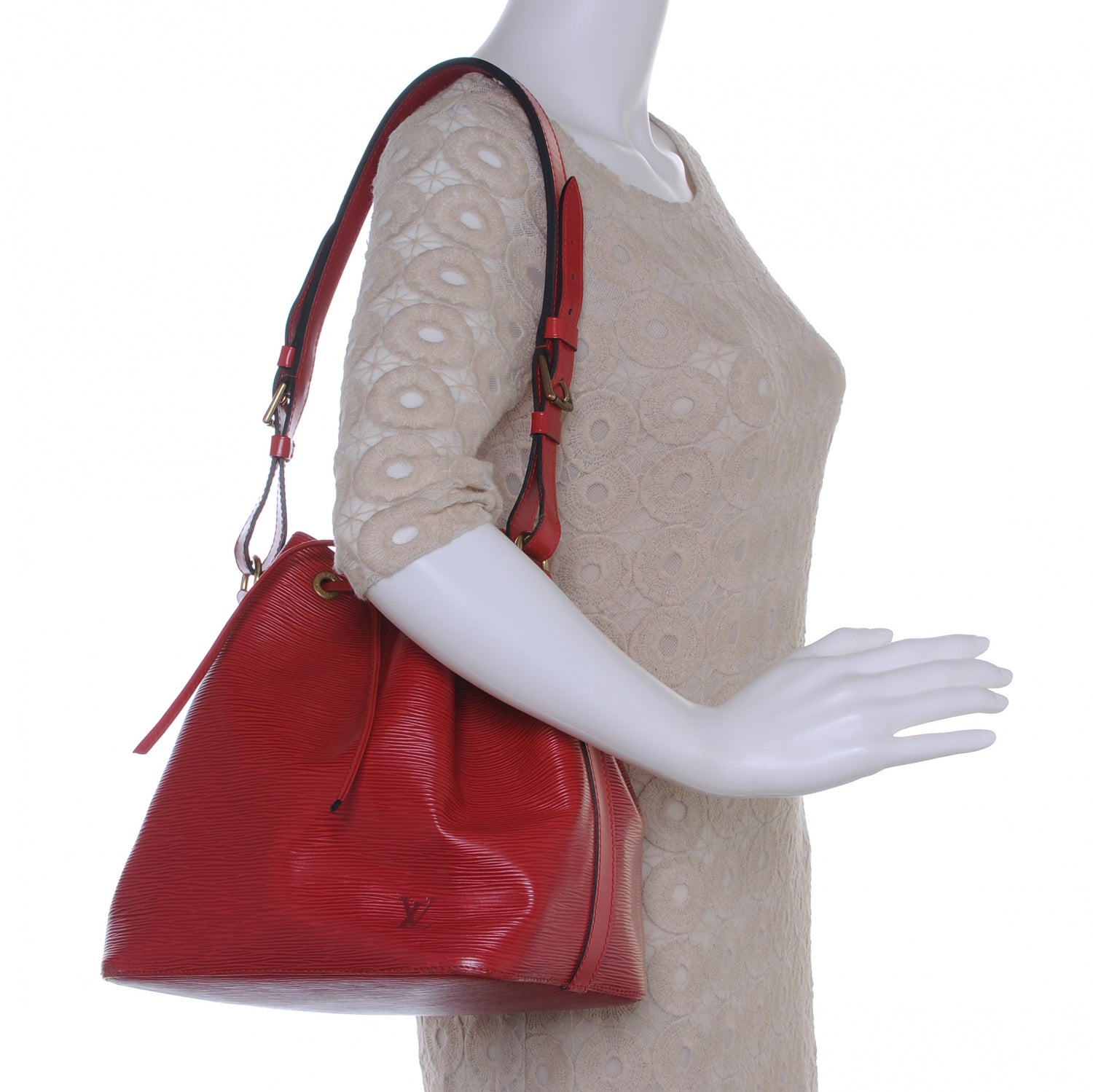 Louis Vuitton Epi Petit Noe Red 2 of 6