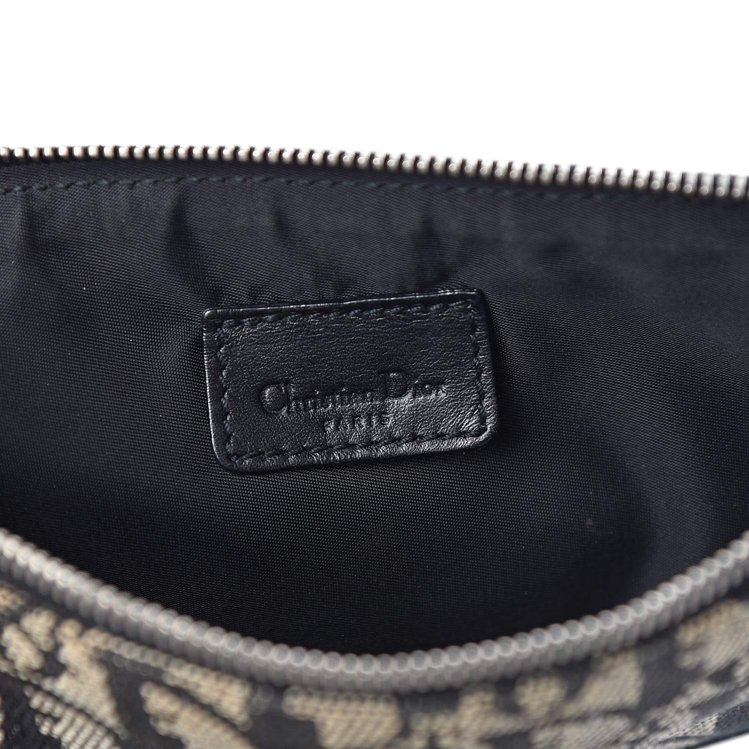 Christian Dior Monogram Mini Saddle Pochette Black 6 of 13