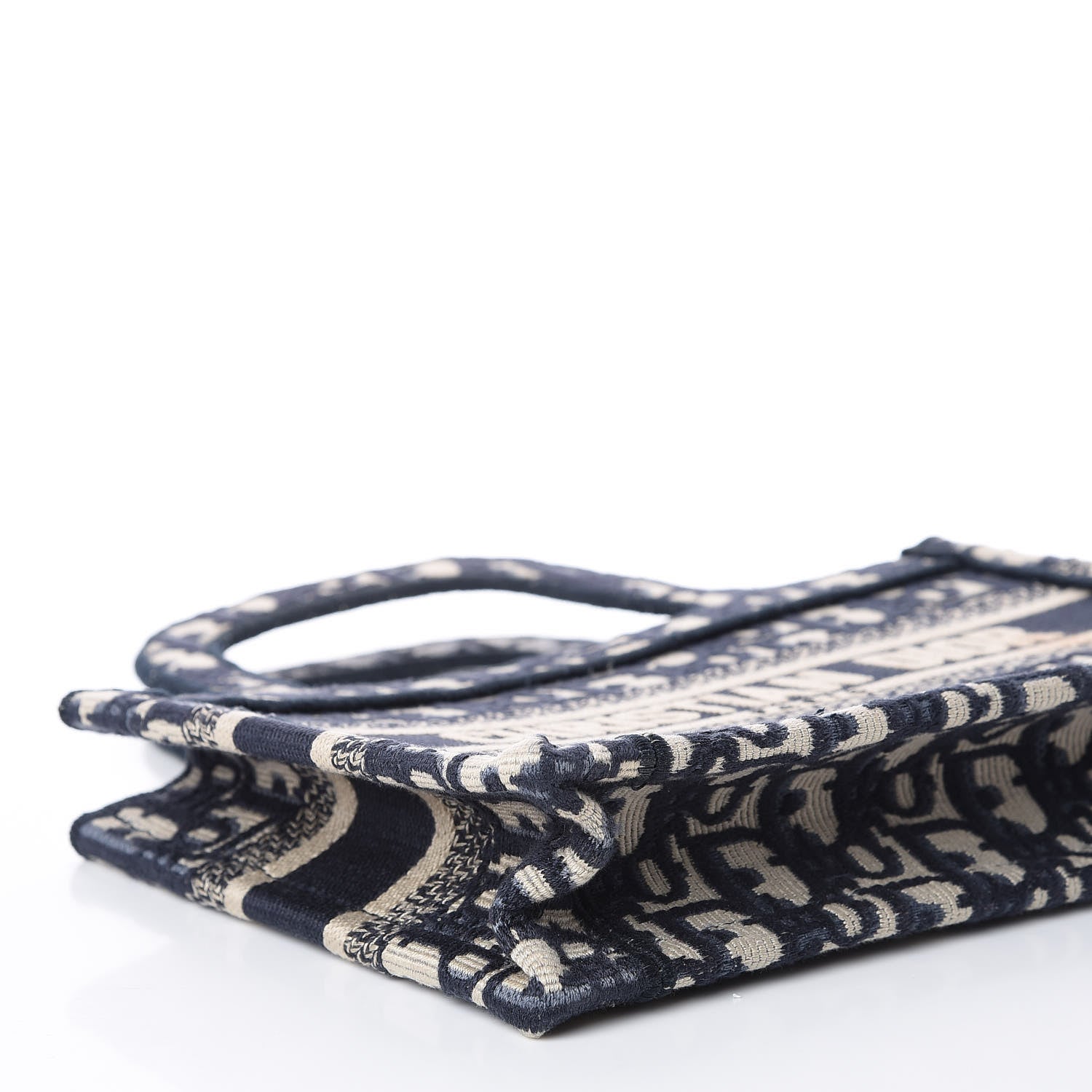 Christian Dior Oblique Mini Book Tote Blue Multicolor 6 of 9