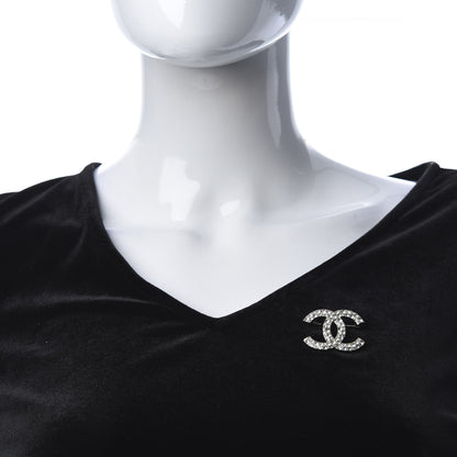 Chanel Crystal Palais Garnier CC Brooch Silver 2 of 5