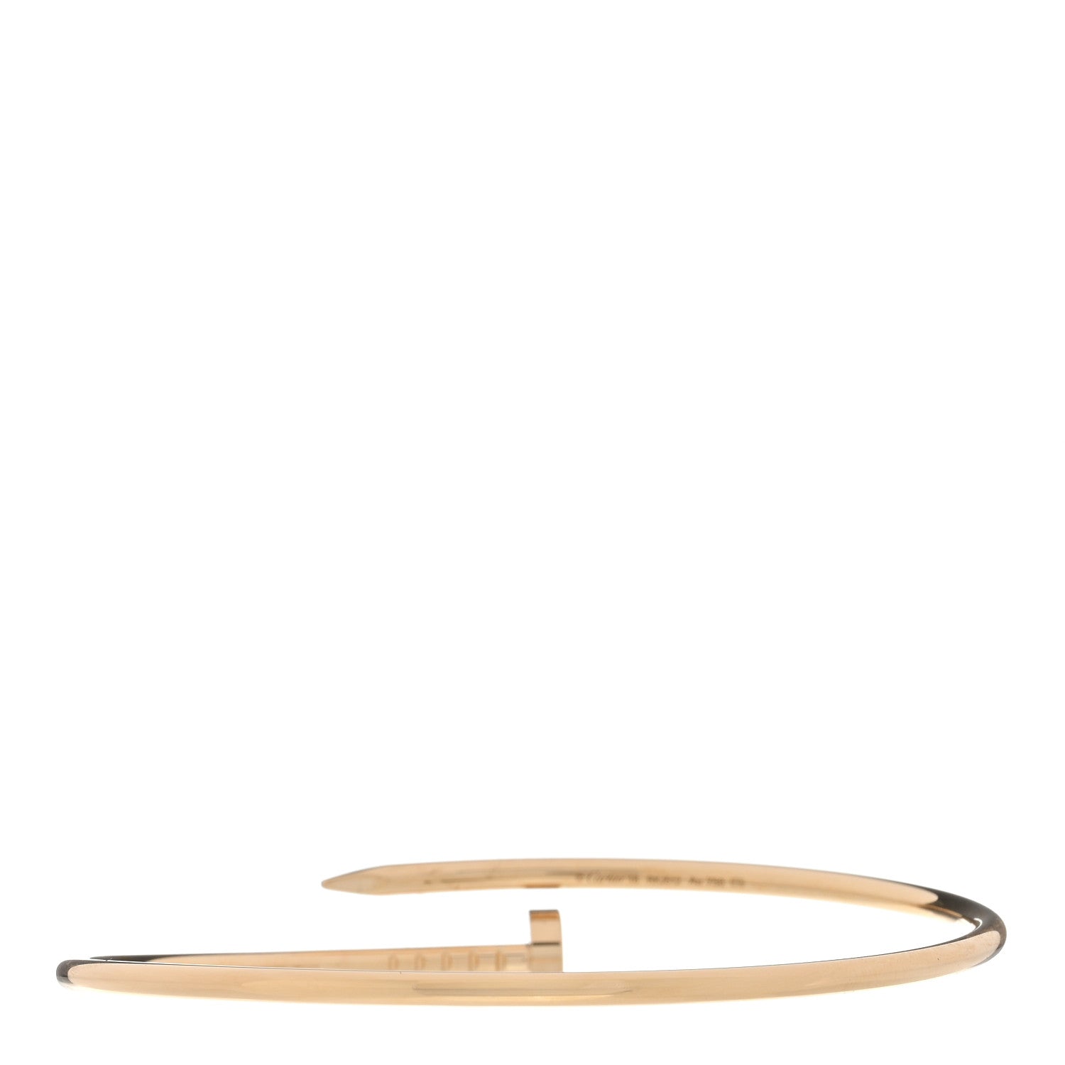 Cartier 18K Yellow Gold Small Juste Un Clou Bracelet 18 2 of 4